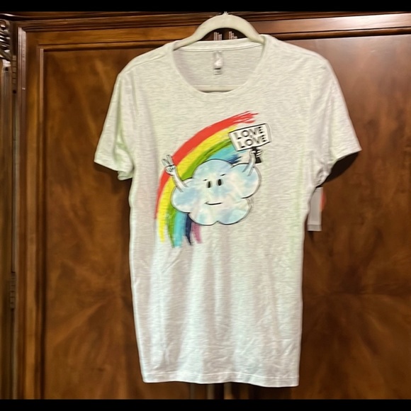 2 Pride tees for $9! Never worn. ‘Love is Love’ tee new with tags. - Picture 6 of 8